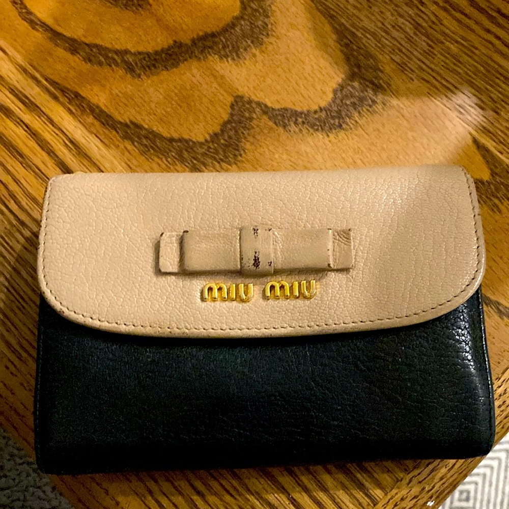 Miu Miu Prada Pink And Black Wallet - image 1